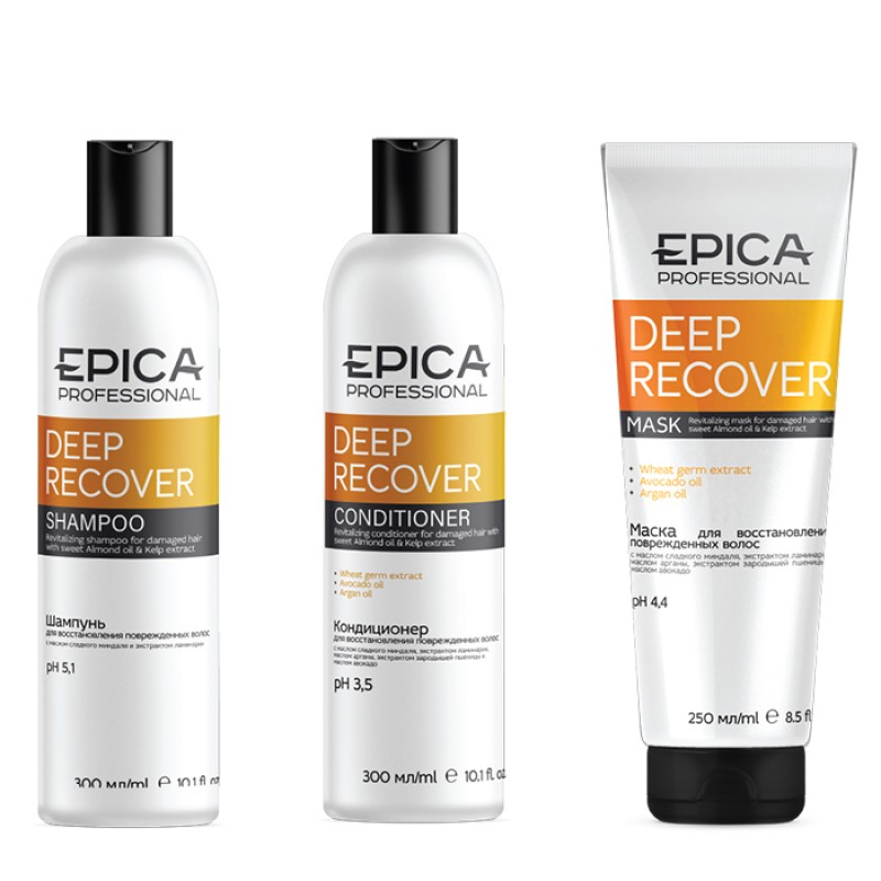 Набор д/восстановления повреждённых волос Deep Recover Epica