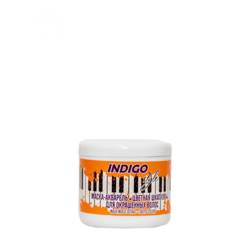 Маска-акварель Цветная шкатулка для окрашенных волос Indigo, 500 мл