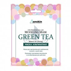 Маска альгинатная с экстрактом зеленого чая Anskin