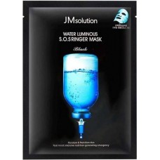 Маска с 5 видами гиалуроновой кислоты JM SOLUTION WATER LUMINOUS SOS RINGER MASK BLACK, 35 мл