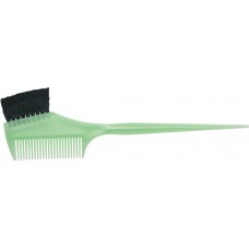 Кисть для окрашивания волос с расческой DEWAL JPP049 green