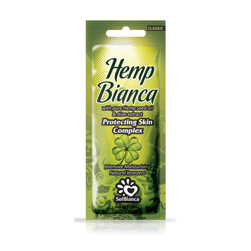 Крем для загара с маслом семян конопли Hemp Bianca SOLBIANCA, 15 мл